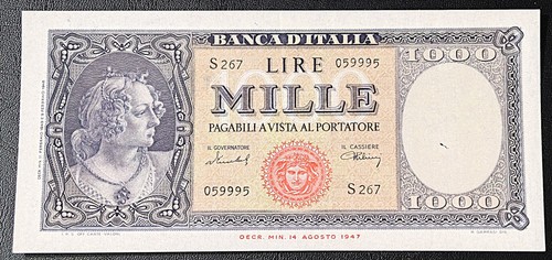 1000 lire italia - ornata, di