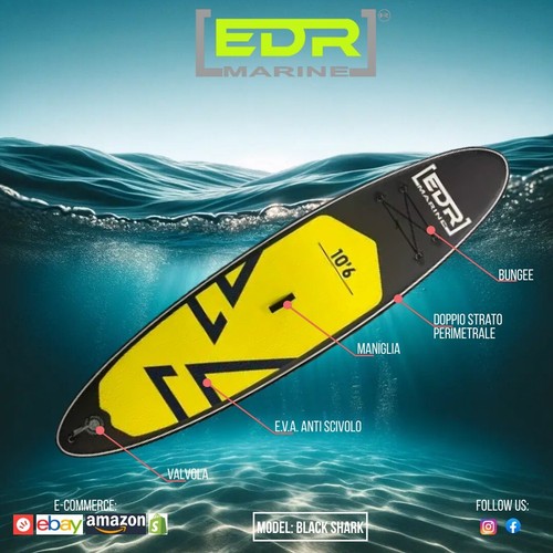 Sup black shark stand - sup,