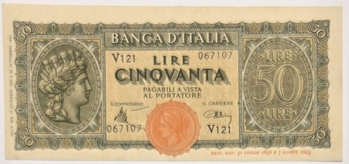 Cinquanta lire italia - 50,