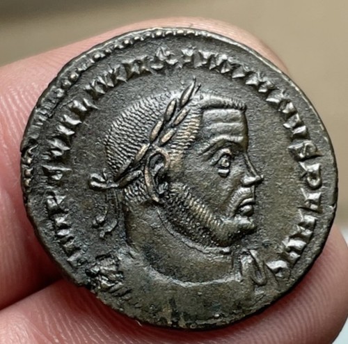 Moneta romana massimiano - moneta, romana,