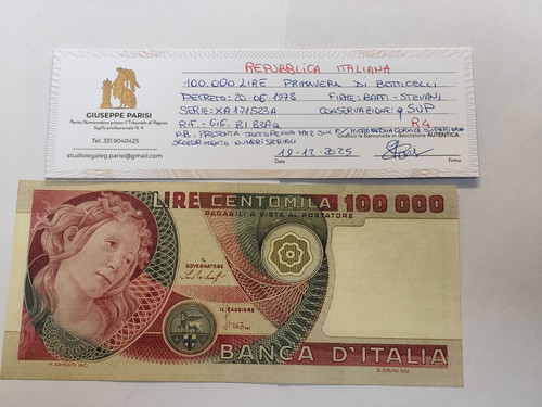 Republica 100 000 lire - 100.000,