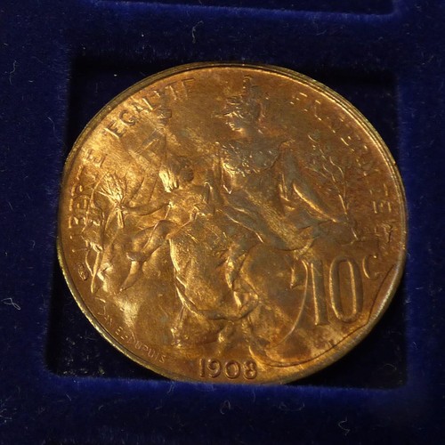 France centimes 1908 bronze - 1908,