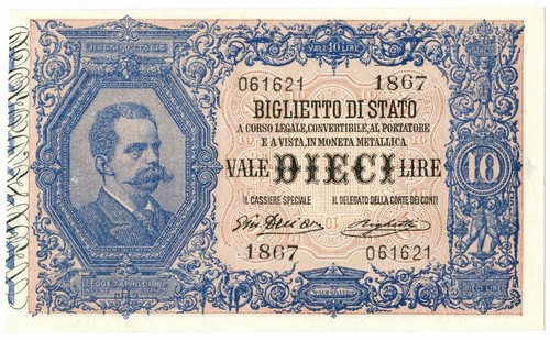 Lire biglietto stato - 10,