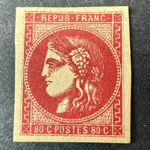 Yvert 49c bordeaux - yvert, 80c
