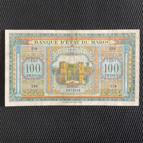 Maroc 100 francs - 100, 01/05/1943