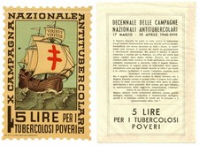 5 LIRE CON BUSTA CAMPAGNA